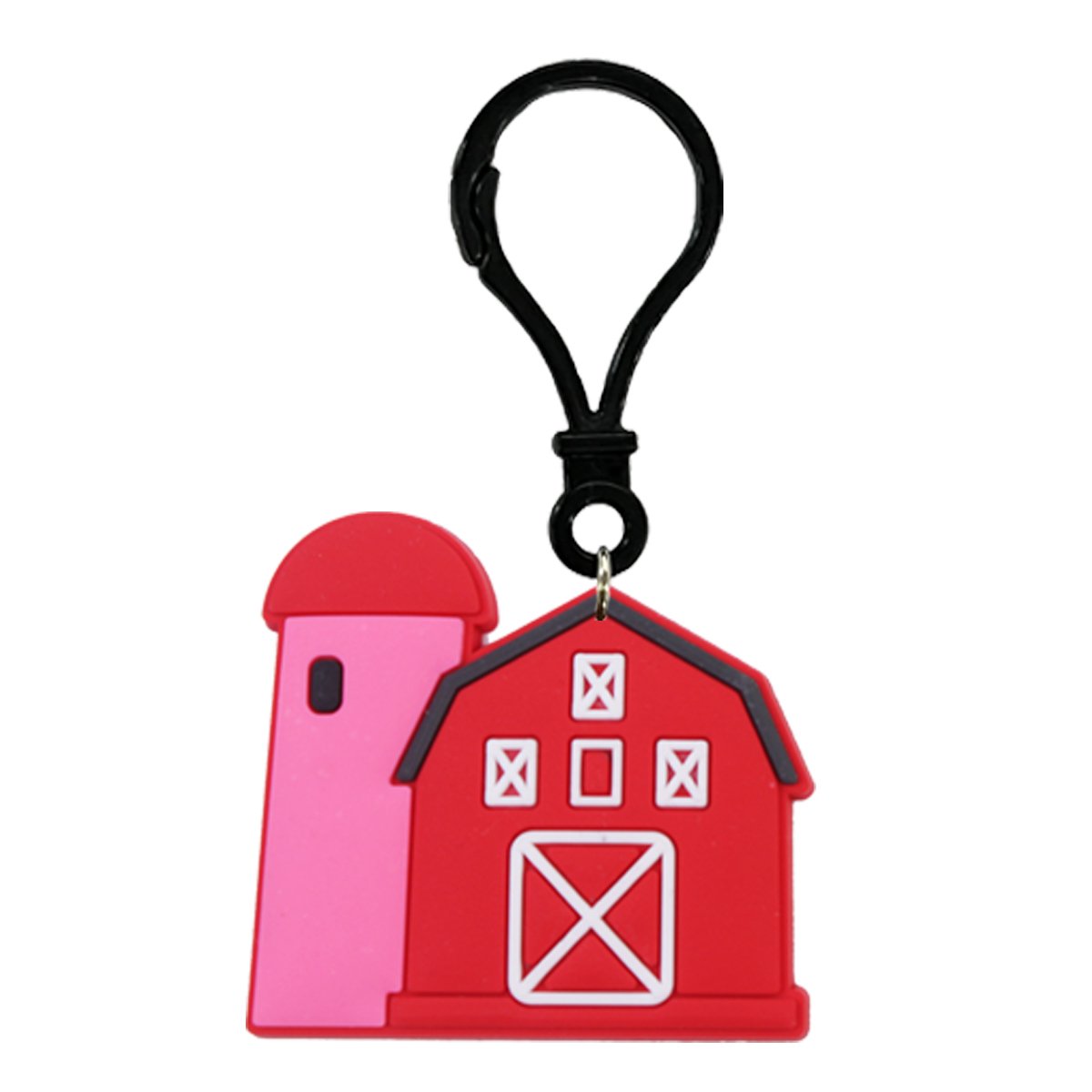 2024 New arrive PVC rubber store festival promotional gift key chains Wholesale cartoon Farm key ring custom design Bag pendant
