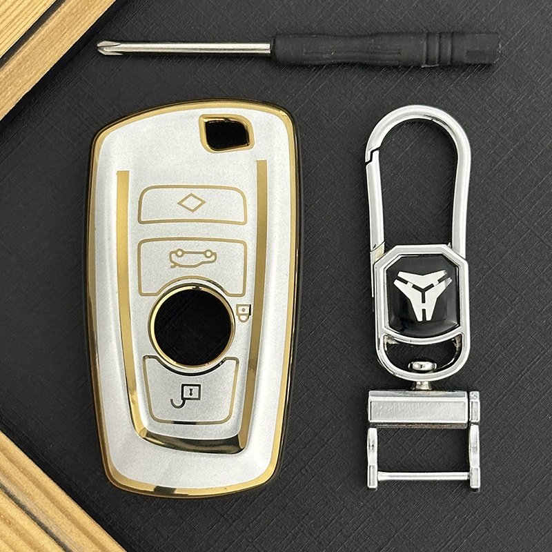 Hot selling Quicksand TPU Car Accessories Key Cover for BMW 1 3 4 5 6 7 Series X3 X4 M5 M6 GT3 GT5 Car Key Holder