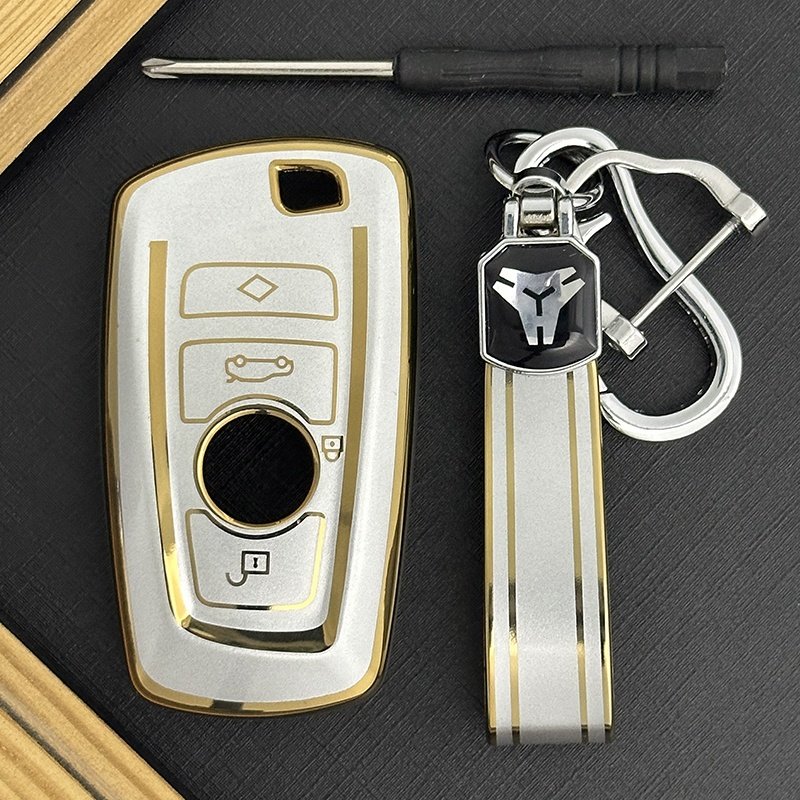 Hot selling Quicksand TPU Car Accessories Key Cover for BMW 1 3 4 5 6 7 Series X3 X4 M5 M6 GT3 GT5 Car Key Holder