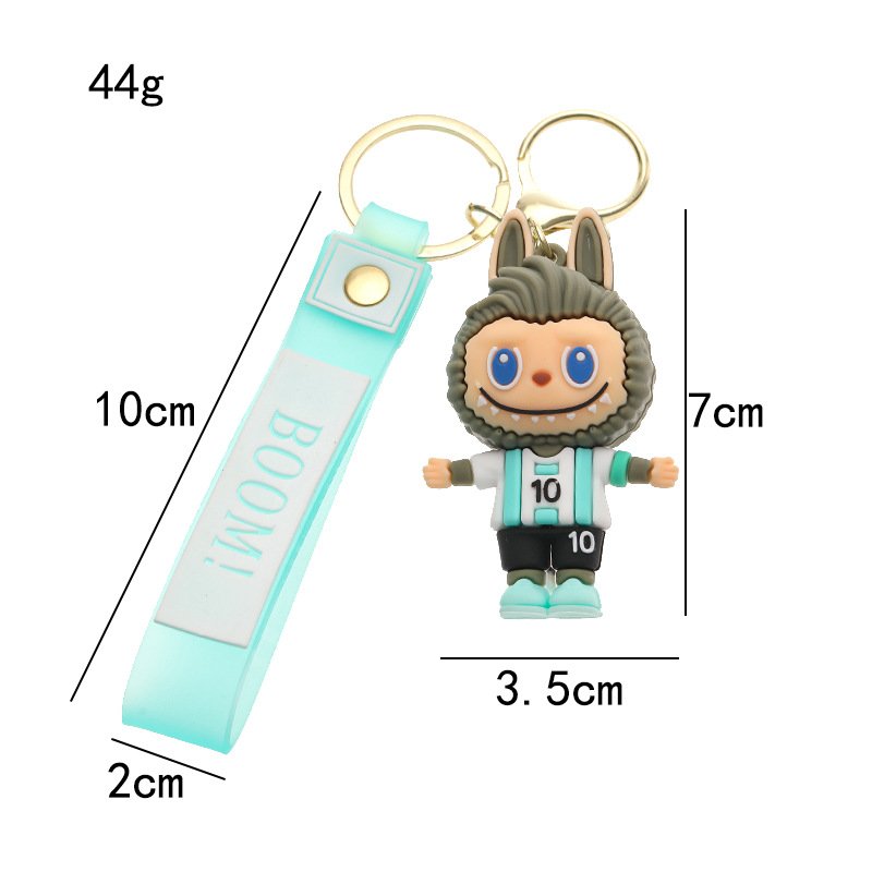 BoTu Cute Labubu Keychain for Car Keys Doll Monsters Bunny Key Chain Anime Accessories Keychains Bags Jewelry Kay Tag Wholesale
