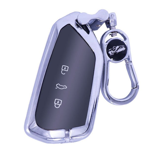 Zinc alloy car key accessories for Volkswagen golf and tiguan keychain metal car key case car key cover