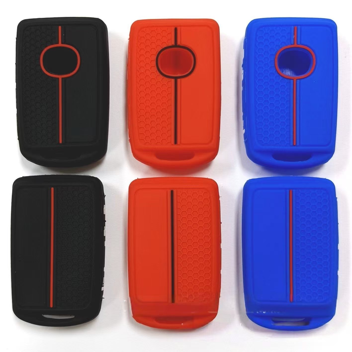 High-quality remote control Car key case Protect with soft Silicone and fashion Grid Car key case for Mazda 3 Axela or CX30