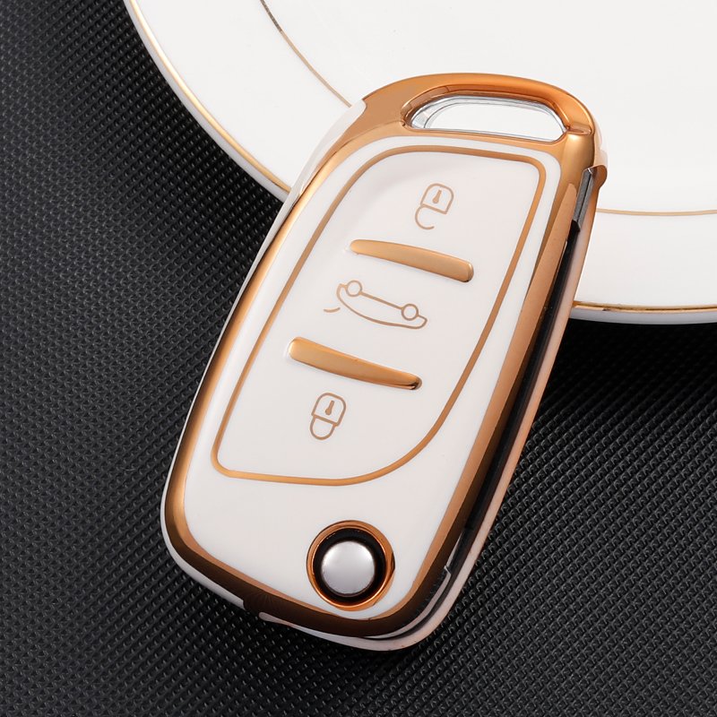Car Custom Logo TPU Smart Key Case Cover For Peugeot 107 207 306 307 407 308 607 Protective Keyless Accessories