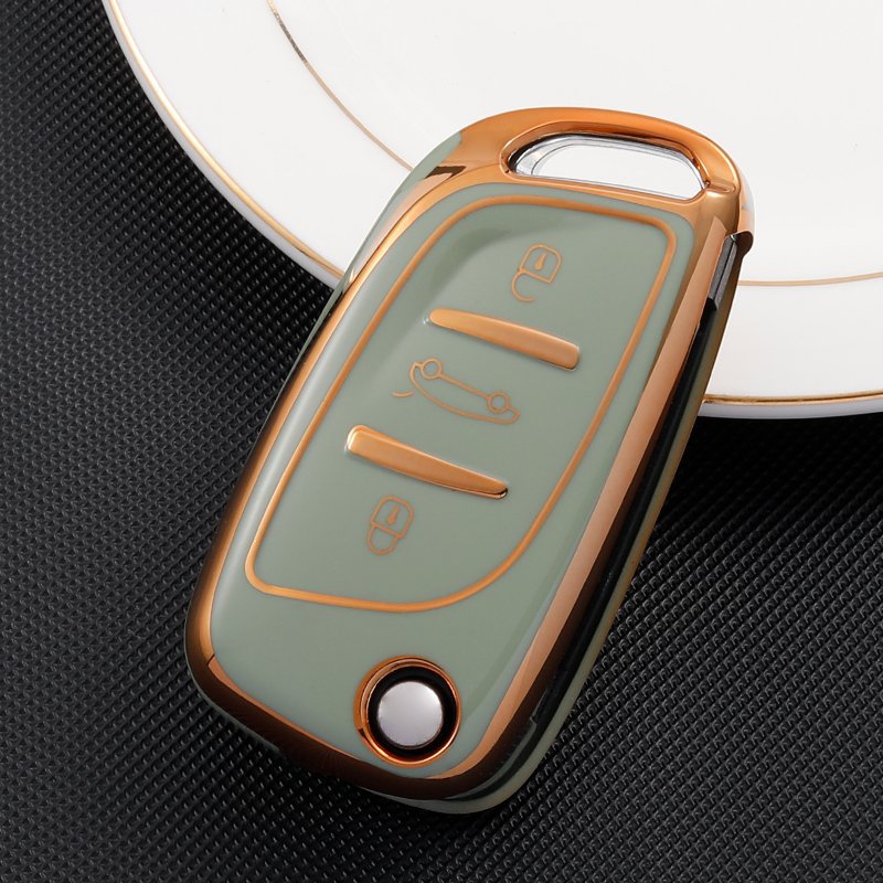 Car Custom Logo TPU Smart Key Case Cover For Peugeot 107 207 306 307 407 308 607 Protective Keyless Accessories