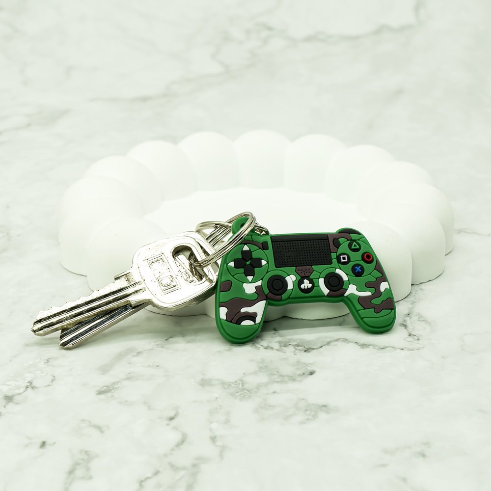 pvc keychain gamepad cartoon figure keyrings magic key chains cute key holder fit kids children bag trinket custom wholesale