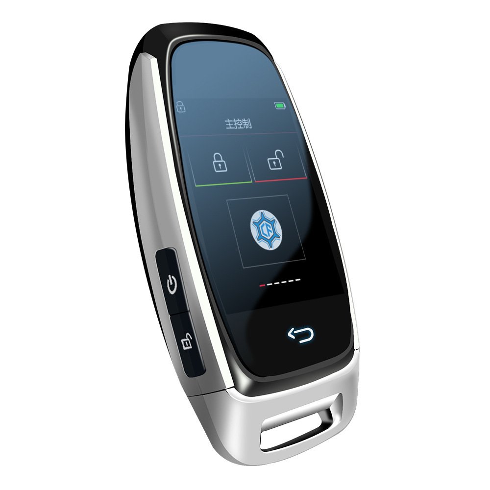Universal new style pke upgrade original remote to be PKE remote smart auto screen touch car lcd smart key for start stop cars