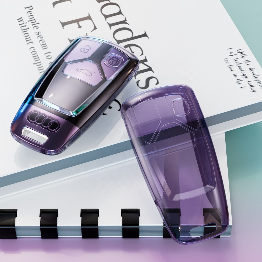 Simply classic car key case TPU clear car key cover for Audi A4L A5 Q5L car key accessories
