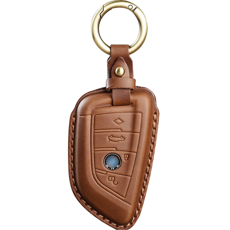 Leather Car Key Case Cover for Bmw F20 G20 G30 X1 X3 X4 X5 G05 X6 Keychain Holder Bag Cover Accessories