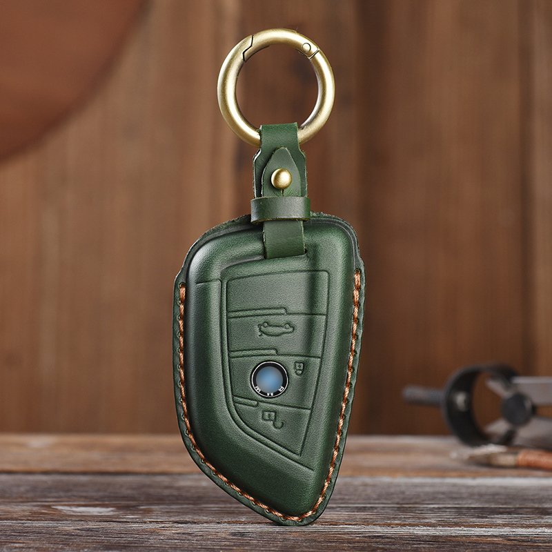 Leather Car Key Case Cover for Bmw F20 G20 G30 X1 X3 X4 X5 G05 X6 Keychain Holder Bag Cover Accessories
