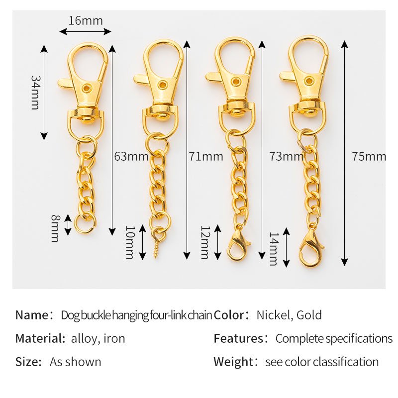 Factory Direct New Design Keychain Mountaineering Bag Dog Buckle Keychain Shoulder Strap Alloy Material Car Metal Accessories