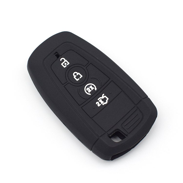 Topbest 4 buttons Silicone Car Key Cover Keys Protector Case Shell For F-ord silicon car key cover Accessories