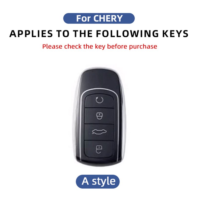 Suitable for Chery OMODA car key cover leather metal bag automobile remote key cover protector shell