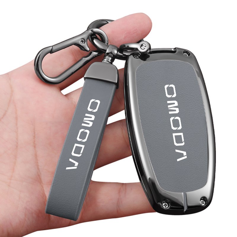 Suitable for Chery OMODA car key cover leather metal bag automobile remote key cover protector shell