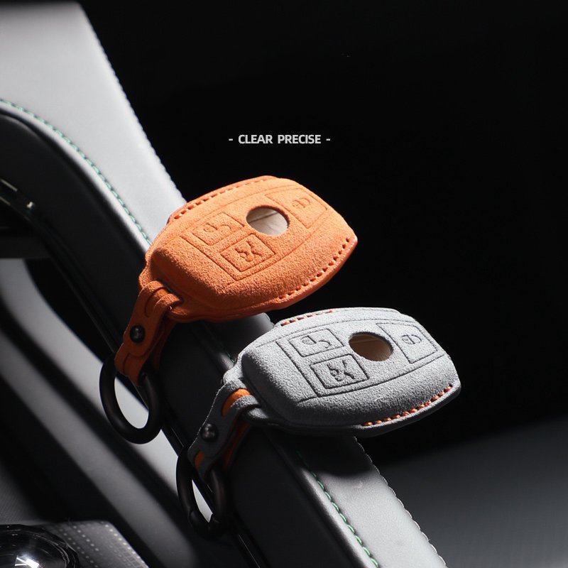 Factory Direct Car Key Case Bag For Mercedes Benz Series GLC GLA Car Accessories Suede Key Cover Protection