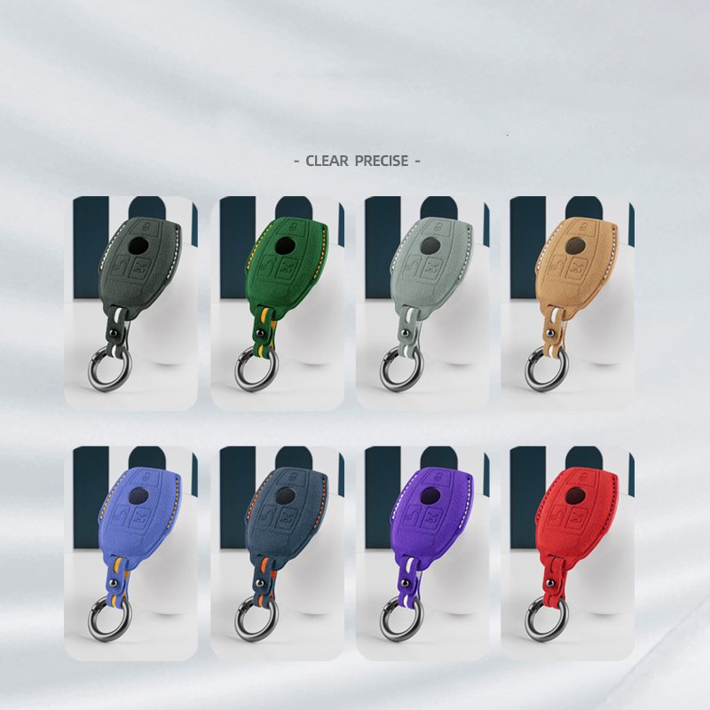 Factory Direct Car Key Case Bag For Mercedes Benz Series GLC GLA Car Accessories Suede Key Cover Protection