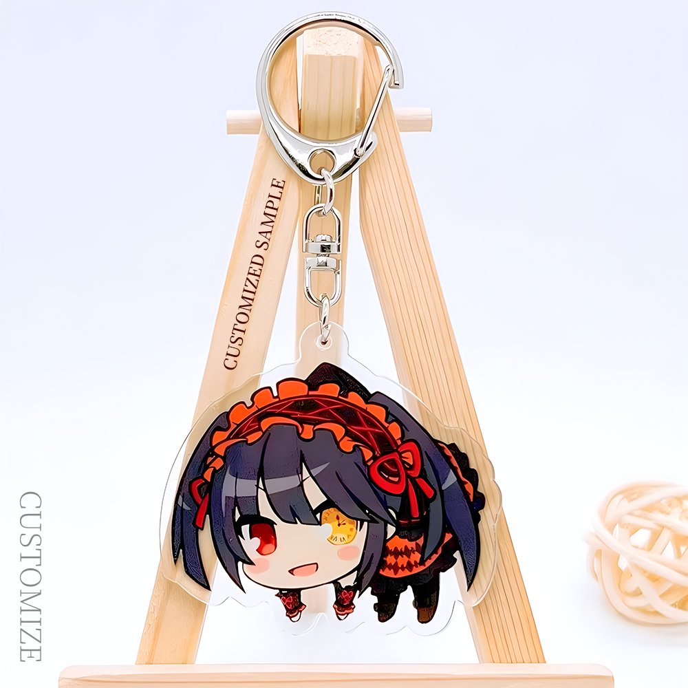 Acrylic Key chain Birthday Gift Anime Cartoon Character Plastic Clear Any Shape Cute Keyring Personality Pendant Transparent