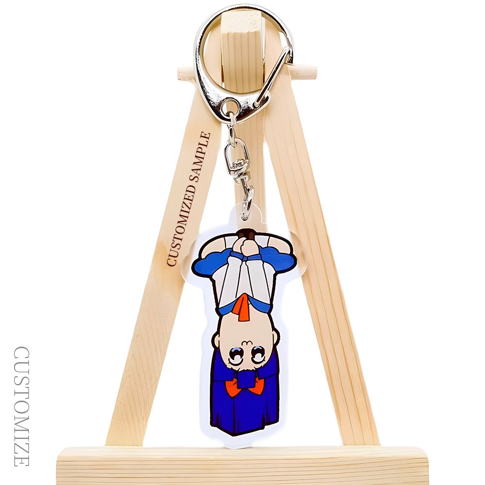 Acrylic Key chain Birthday Gift Anime Cartoon Character Plastic Clear Any Shape Cute Keyring Personality Pendant Transparent