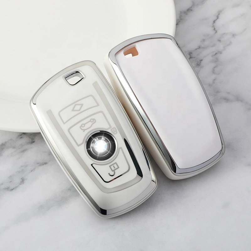 Advanced Soft TPU Key Fob Cover 360 Degree Protection Car Key with keychain Accessories for BMW 3 4 5 6 Series X3