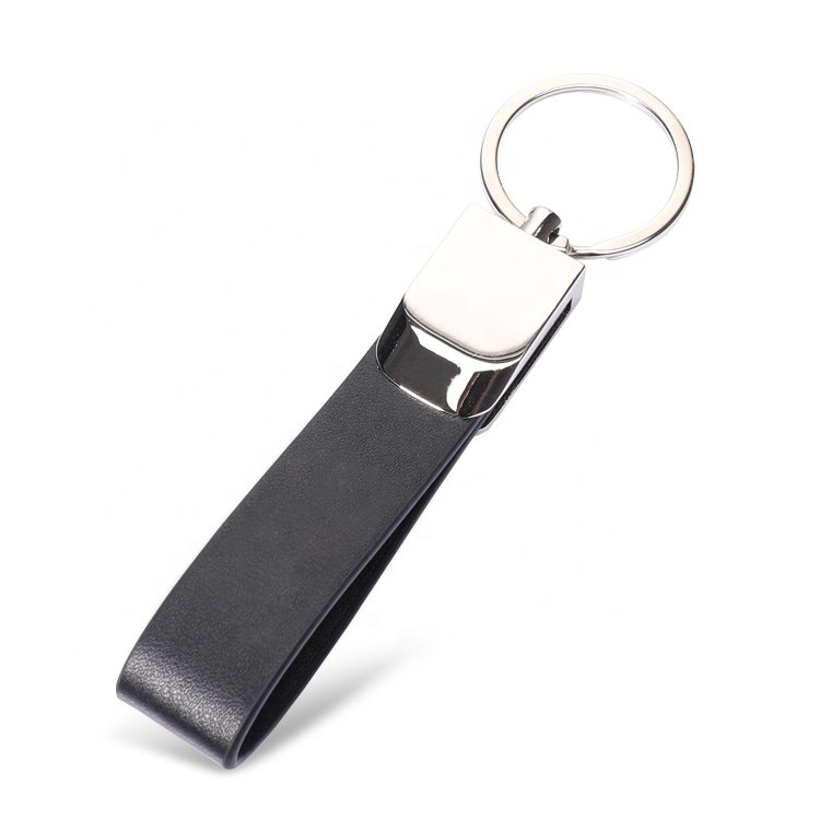 Custom keyring leather Key ring Metal Leather Key Ring from Professional Design and Manufacturing Factory