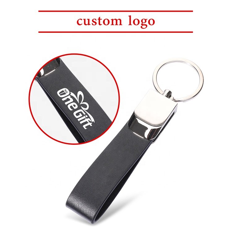 Custom keyring leather Key ring Metal Leather Key Ring from Professional Design and Manufacturing Factory