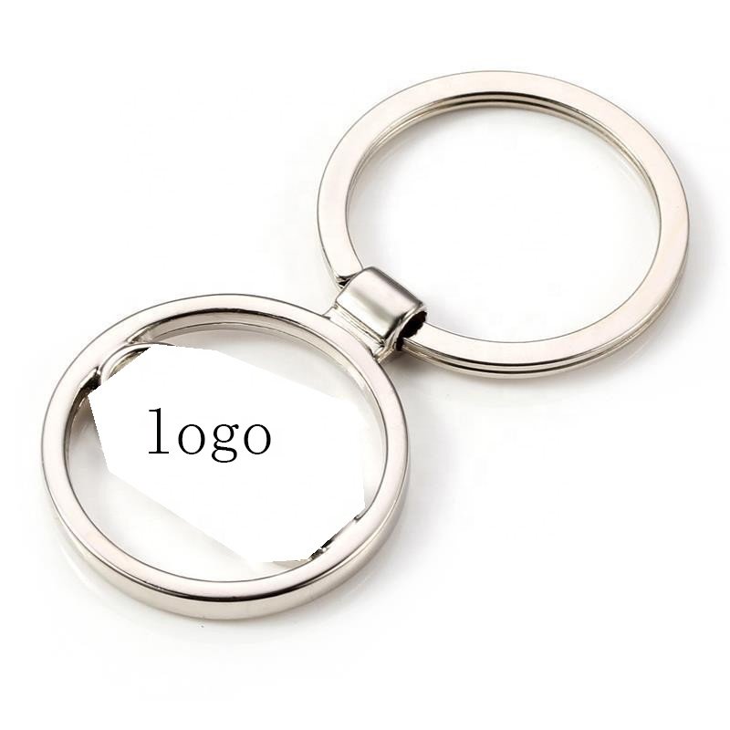 Custom Logo Zinc Alloy Hollowed Out Car Keychain Fits For Audi Hyundai Volkswagen Chevrolet Lexus