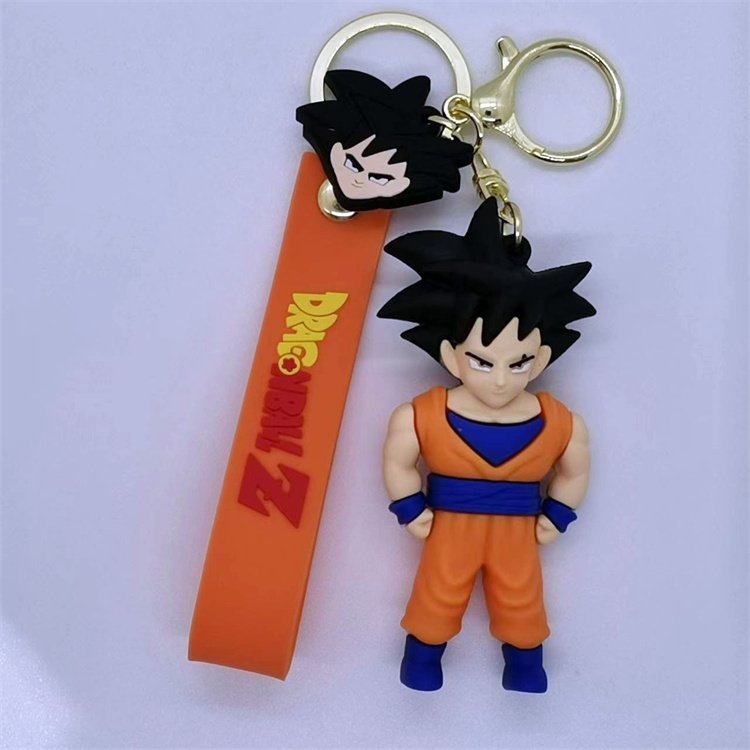 7 molds 2022 anime dragon goku characters 3d ball goku pvc rubber keychain