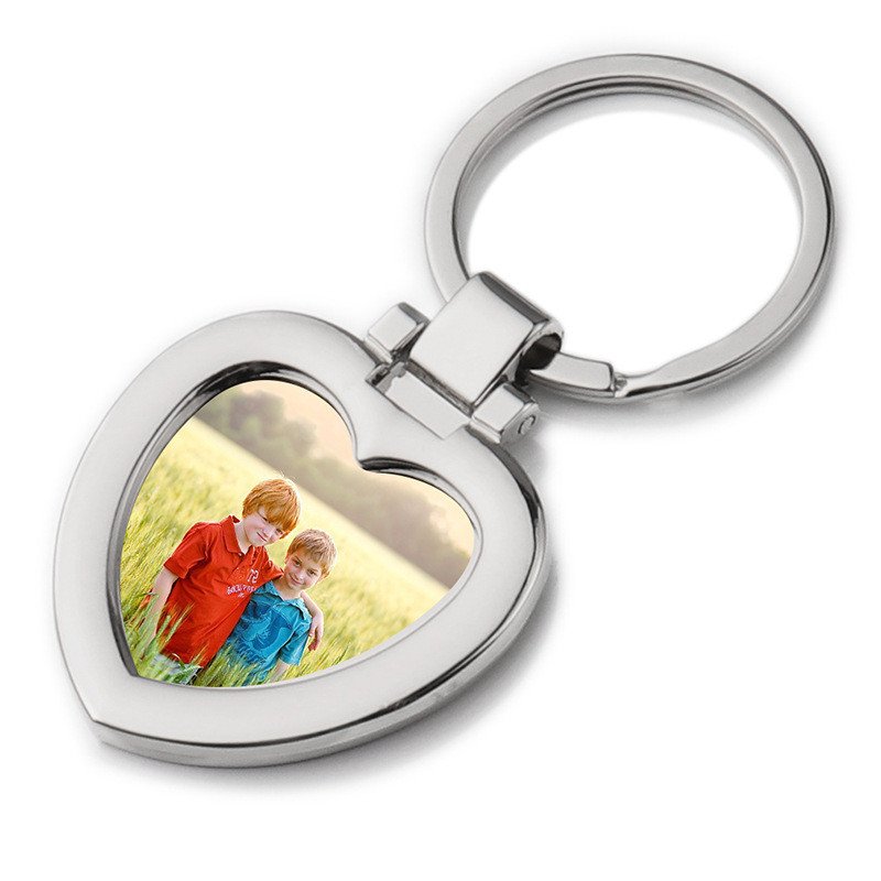 Wholesale Custom Stainless Steel Mini Photo Frame Film Album Keychain With Tassel