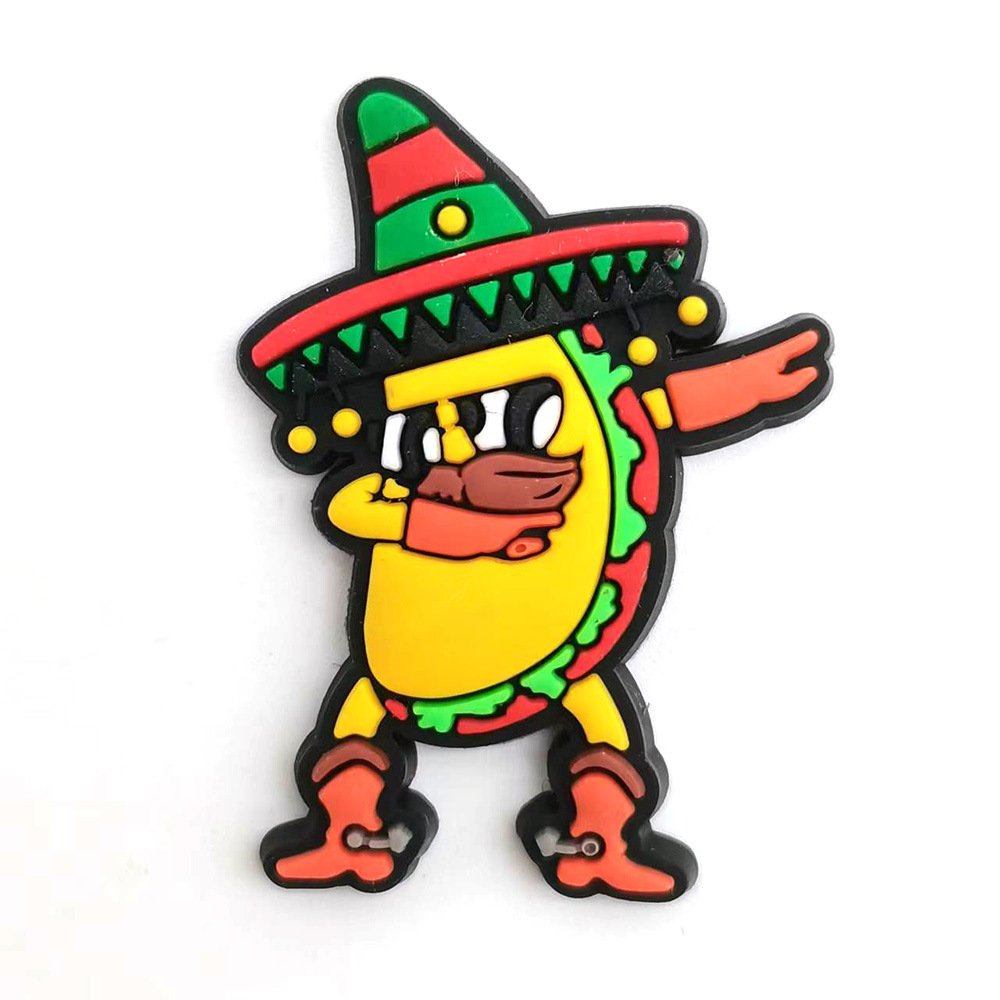 Halloween Custom 2D PVC Food and Beverage Accessories DIY Shoe Decoration Ornaments Personalized Cute Customization