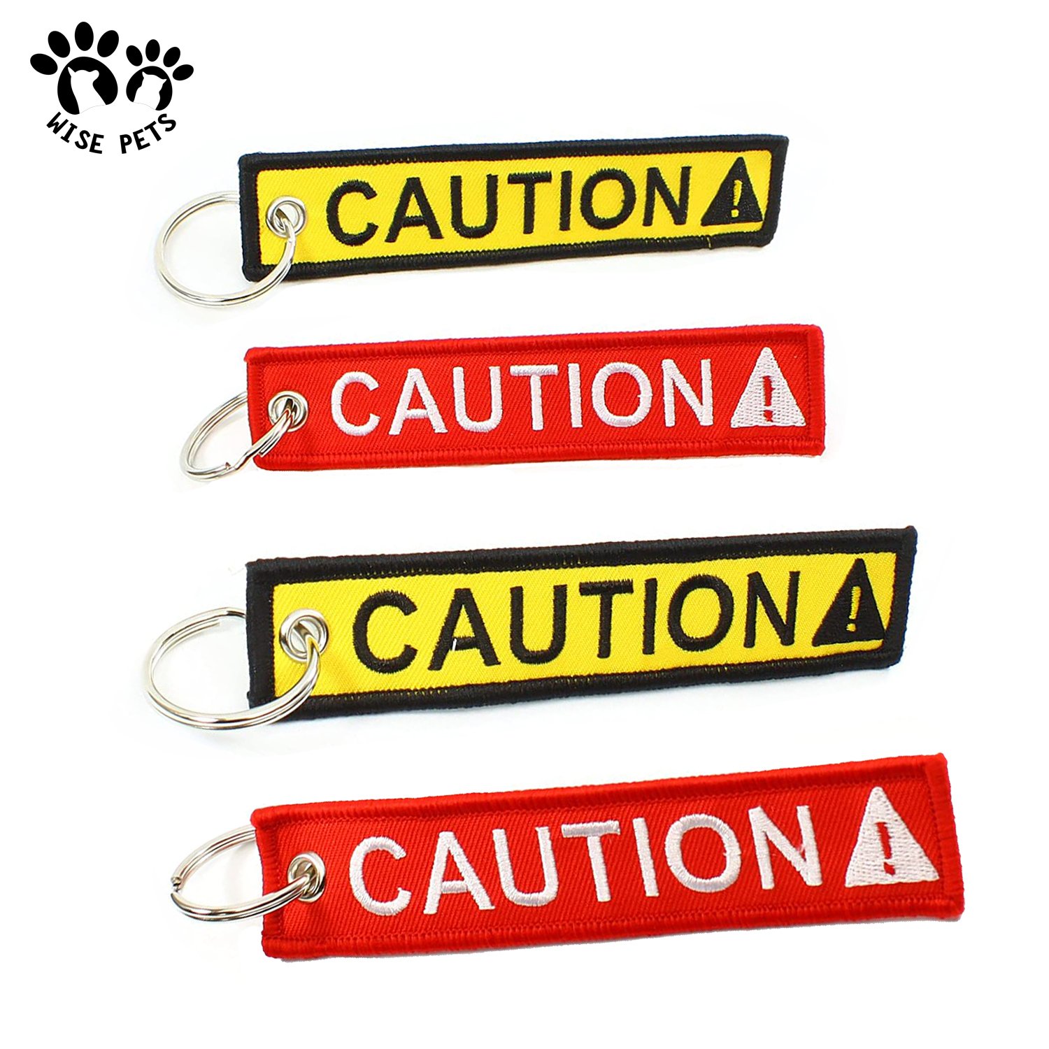 Custom Logo Hand Woven Label Keychain Double Sided Japanese Cartoon Fabric Anime Jet Tag Car Flight Key Ring Chain for Girl