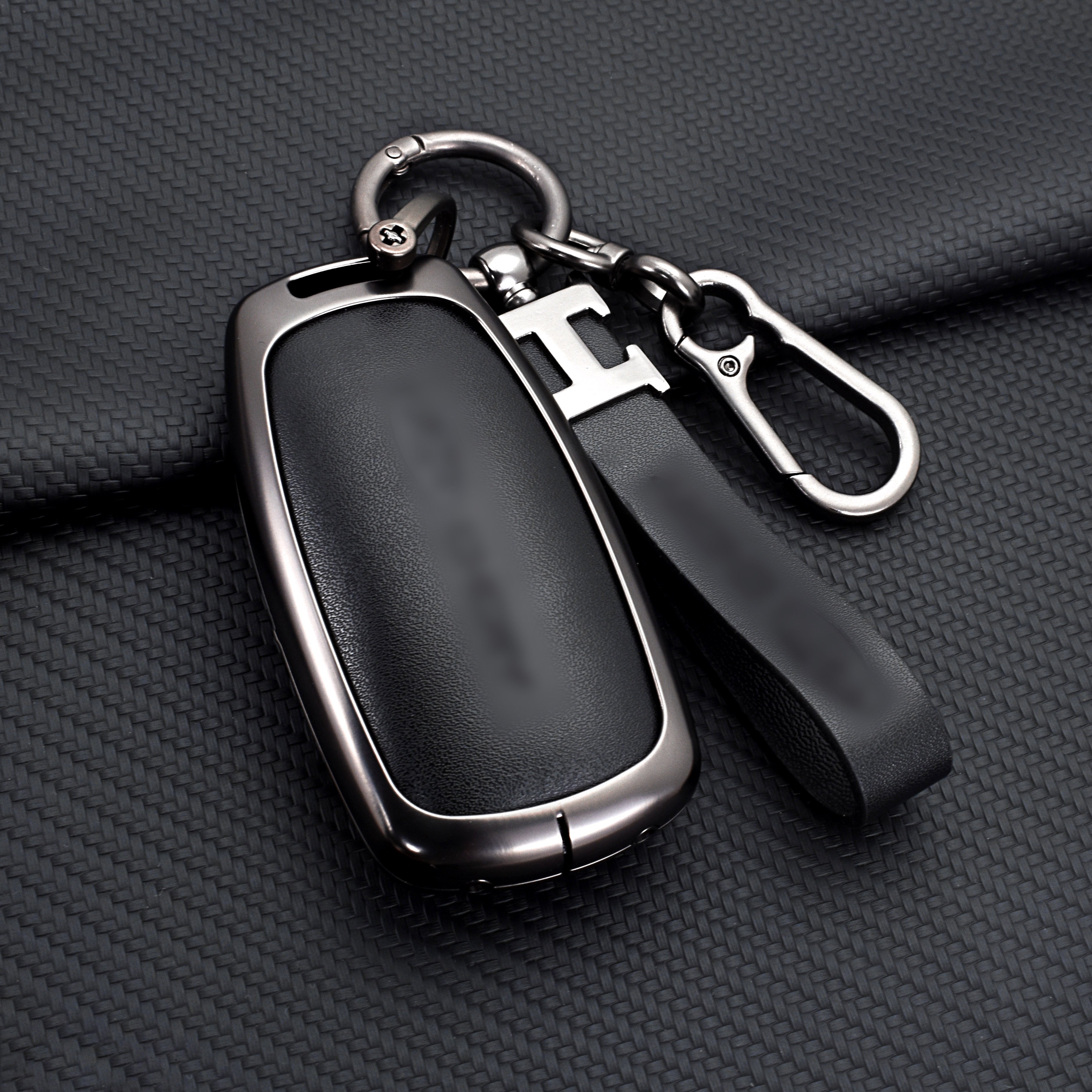 DM Zinc Alloy Leather Smart Car Key Case Cover For Chery Tiggo 7 Tiggo 8 Pro 8 PLUS Arrizo 5 Remote Keychain Accessories