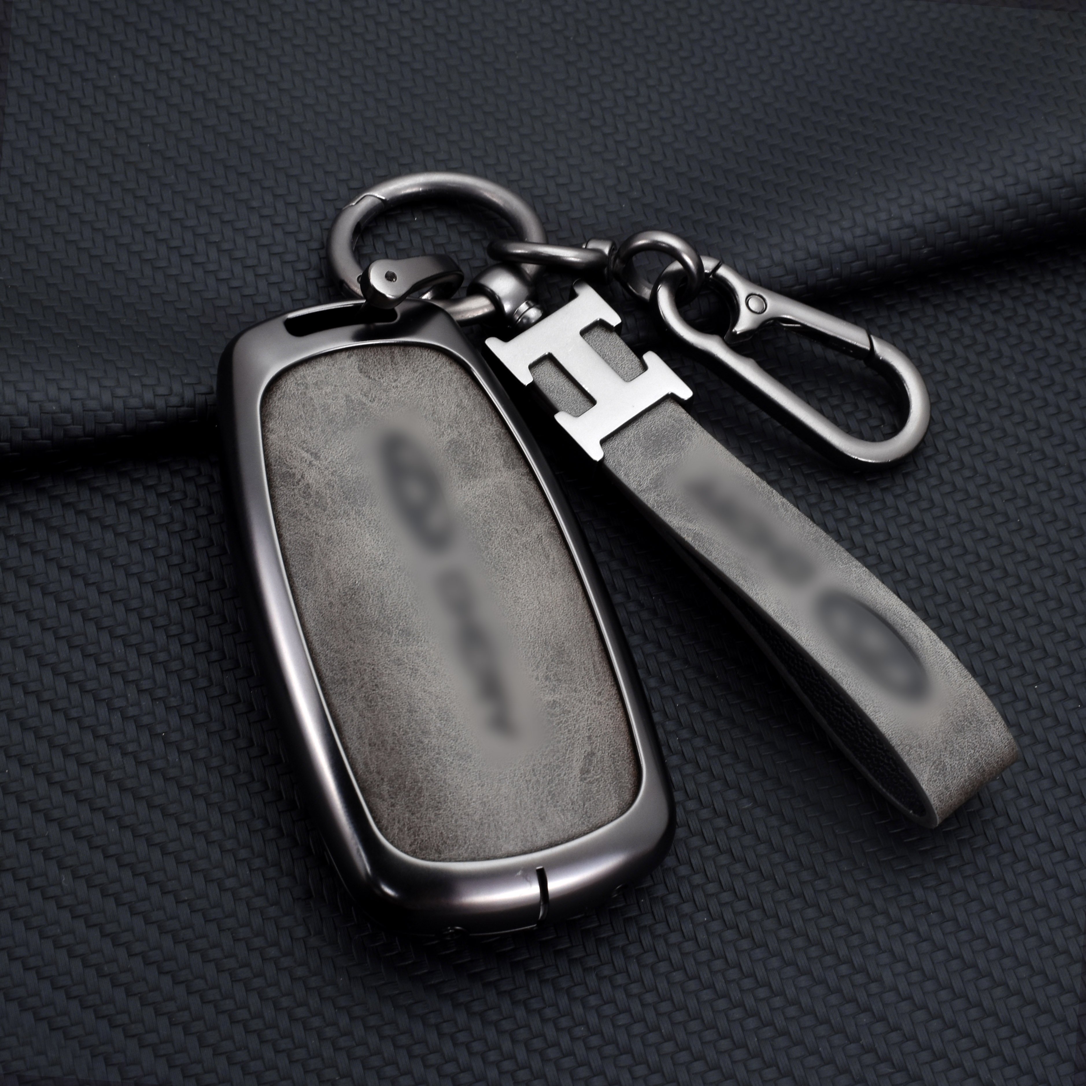 DM Zinc Alloy Leather Smart Car Key Case Cover For Chery Tiggo 7 Tiggo 8 Pro 8 PLUS Arrizo 5 Remote Keychain Accessories