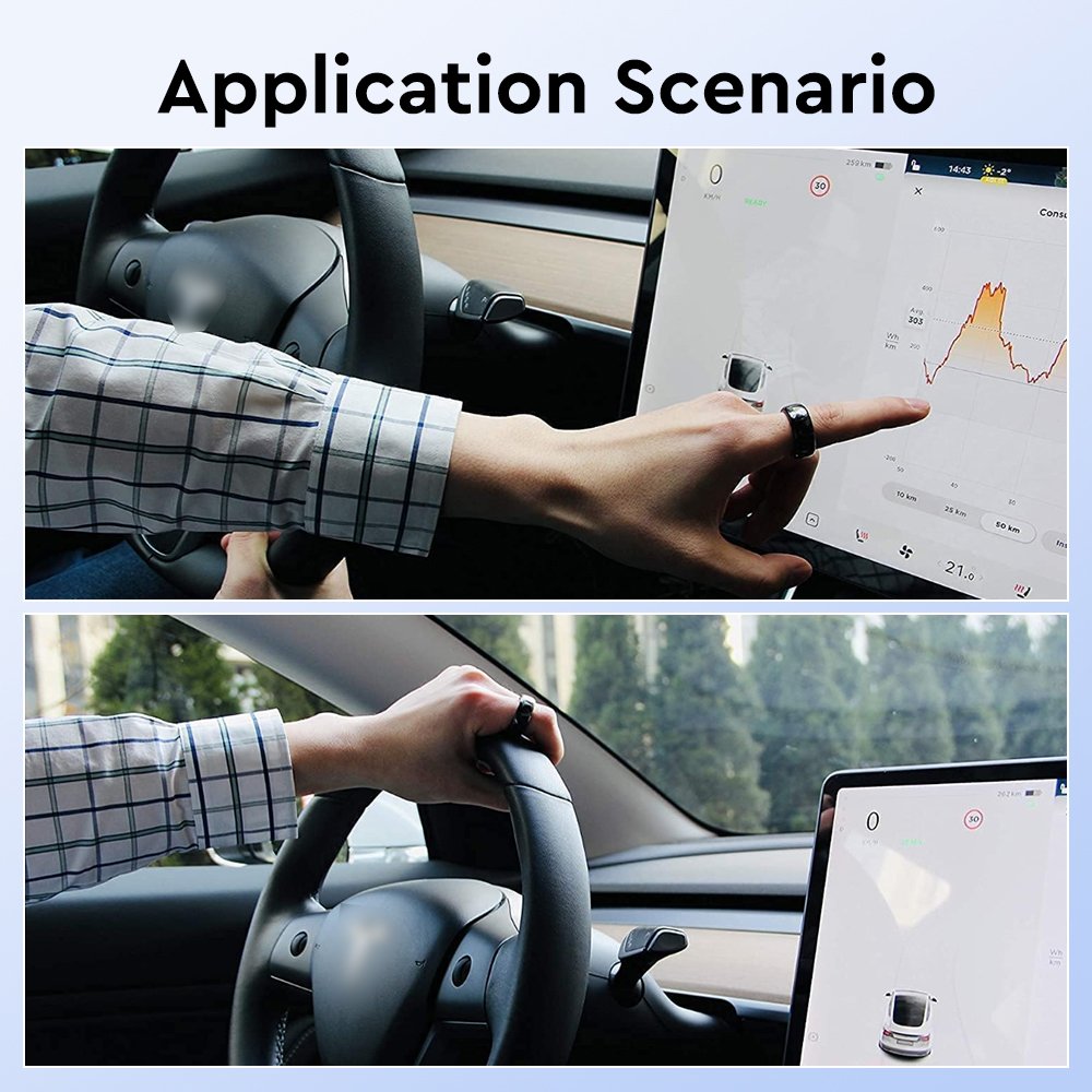 Ceramics Smart Ring Accessories For Tesla Model 3 Y Replace Car Key Card Key Fob Made With Original Chips Waterproof