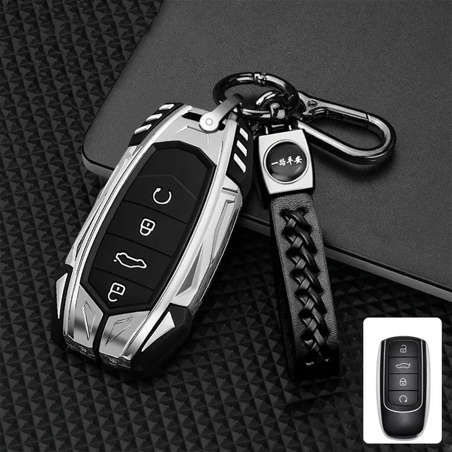 Zinc Alloy Car Key Case For Chery Omoda C5 5 fx 7 8 pro plus 2022 2023 Holder Silicone Shell Remote Keychain Accessories