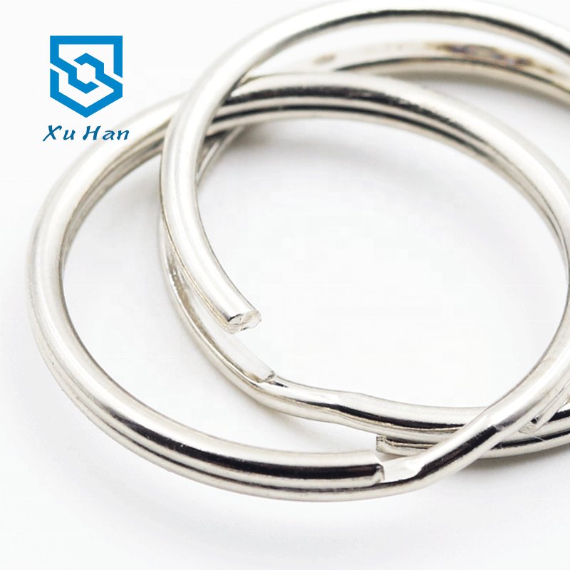 High quality metal 25mm iron keyring split ring diy car key chain Jewelry pendants