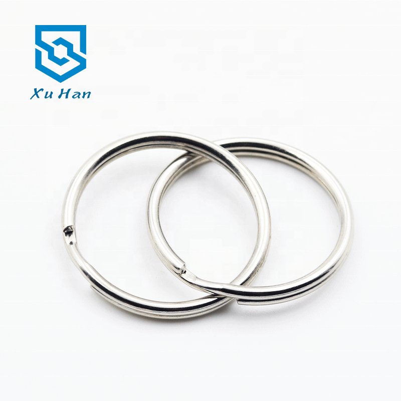 High quality metal 25mm iron keyring split ring diy car key chain Jewelry pendants
