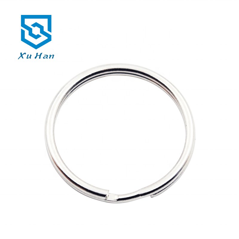 High quality metal 25mm iron keyring split ring diy car key chain Jewelry pendants