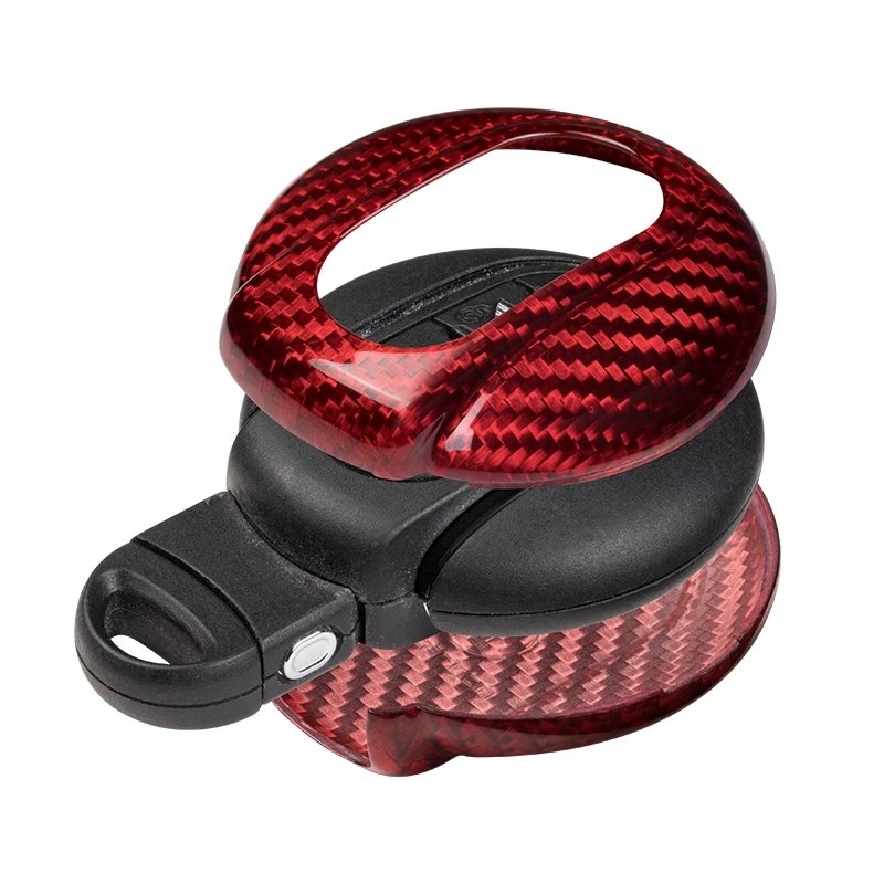 Car accessories wholesale modified real carbon fiber cubierta de la llave del coche car key case cover for BMW MINI F54 F55 F56