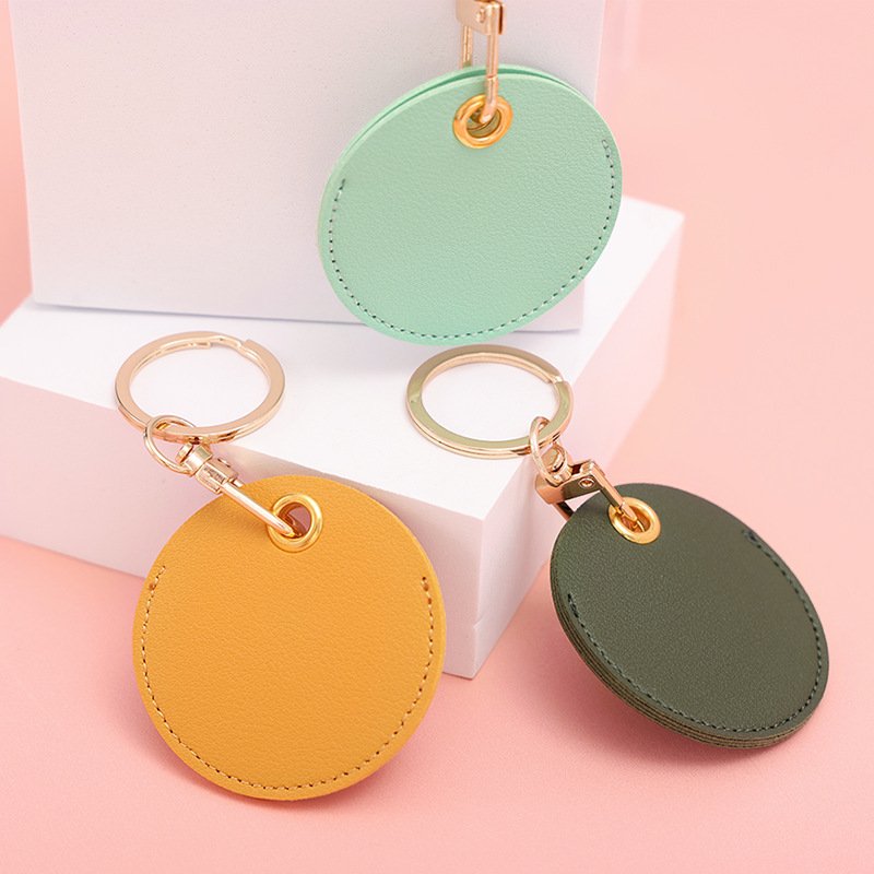 Wholesale Existing Styles Cute Access Card Cover Keychain With Key Ring PU Leather Cover Case For Airtags