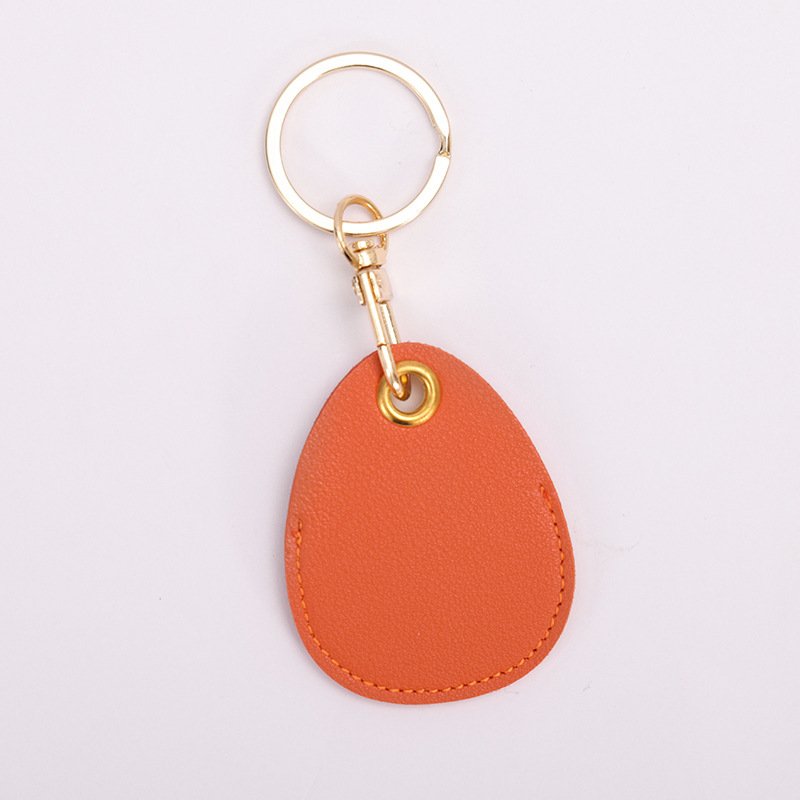 Wholesale Existing Styles Cute Access Card Cover Keychain With Key Ring PU Leather Cover Case For Airtags