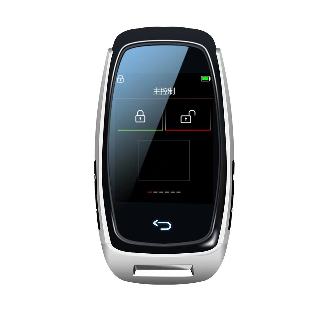 Car Accessories Remote LCD Touch Screen Car Key Upgrade Smart PKE Keyless Entry System Universal English Remote Key Fob