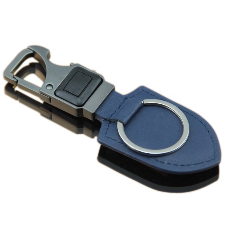 Bottle Opener keychain custom logo leather LED keychain