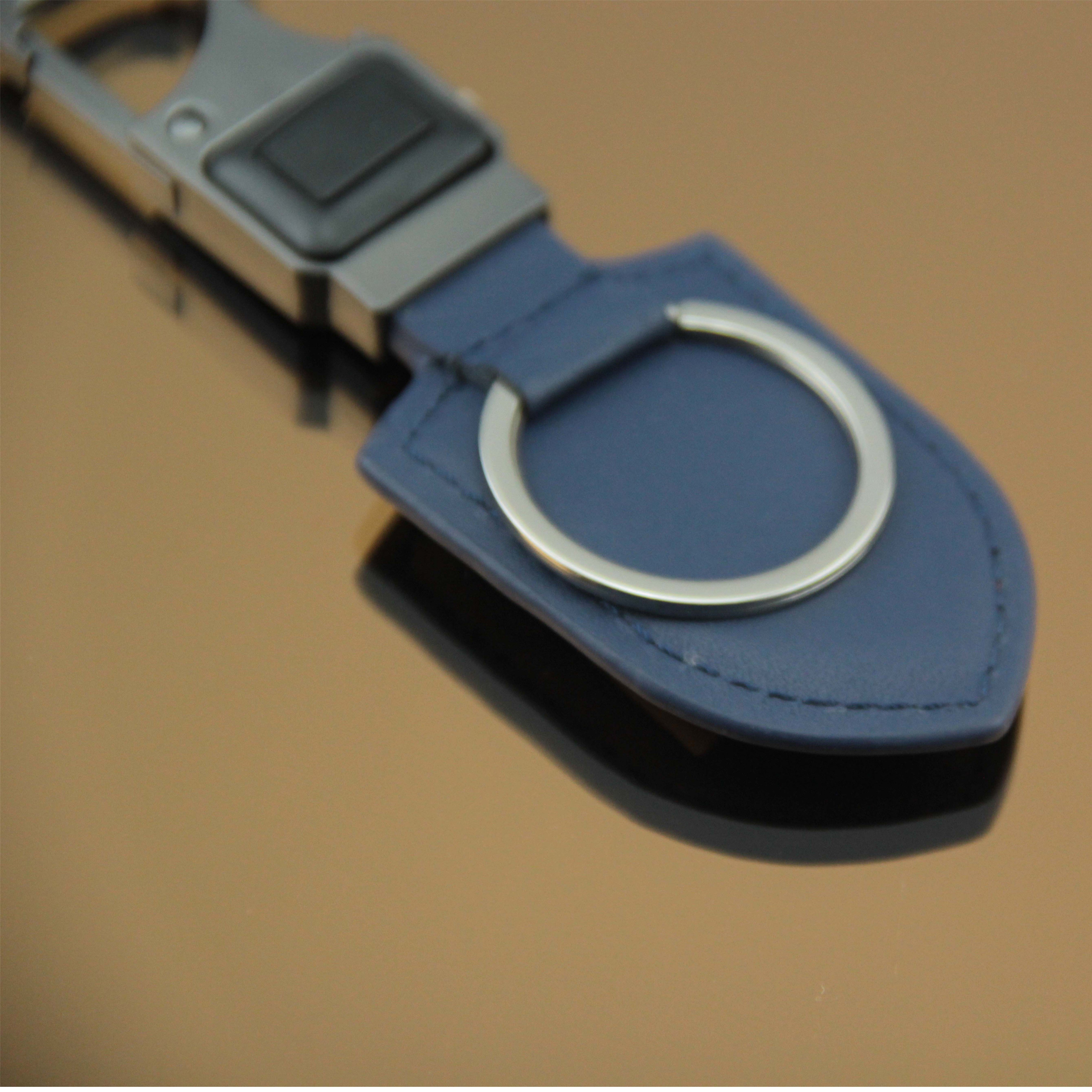 Bottle Opener keychain custom logo leather LED keychain
