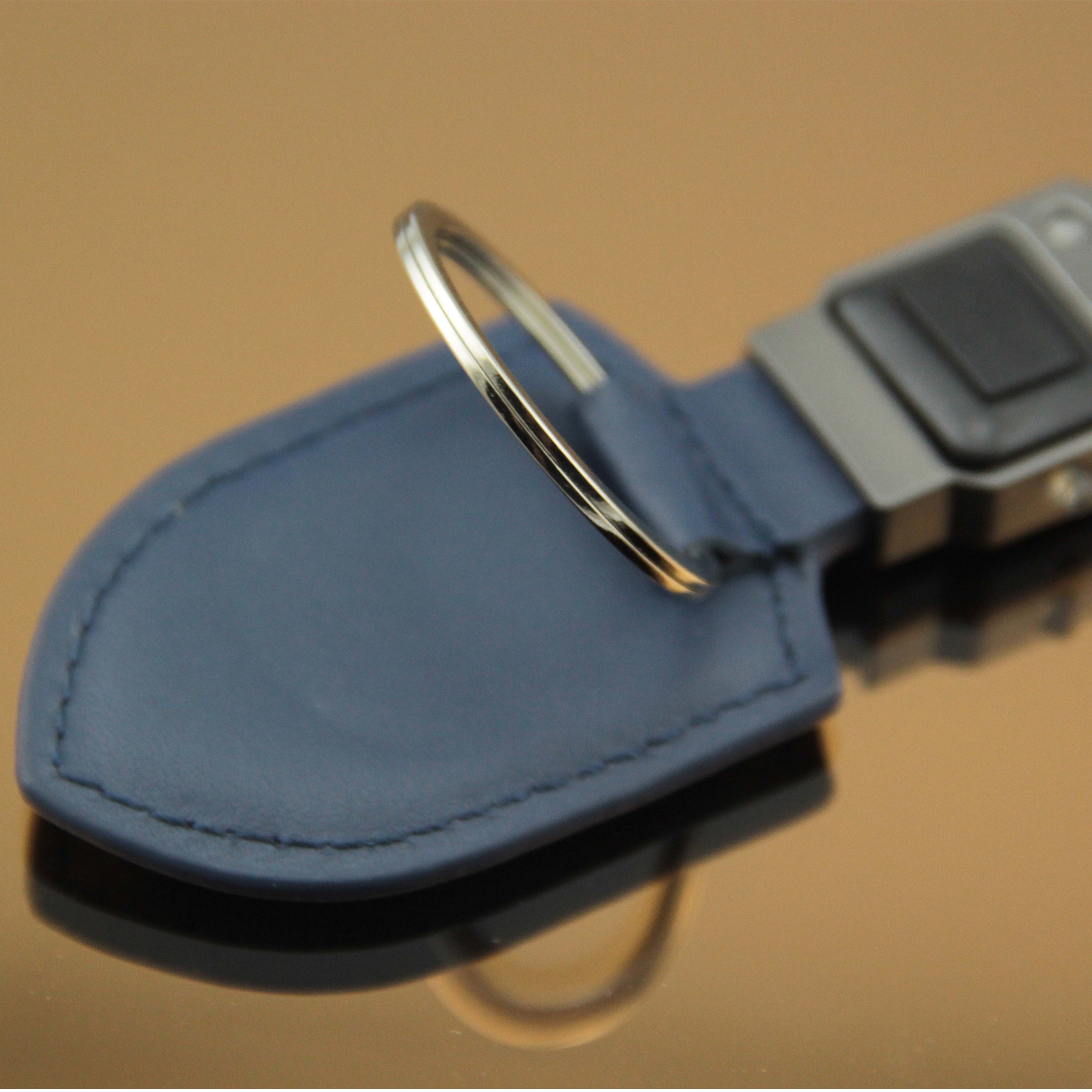 Bottle Opener keychain custom logo leather LED keychain