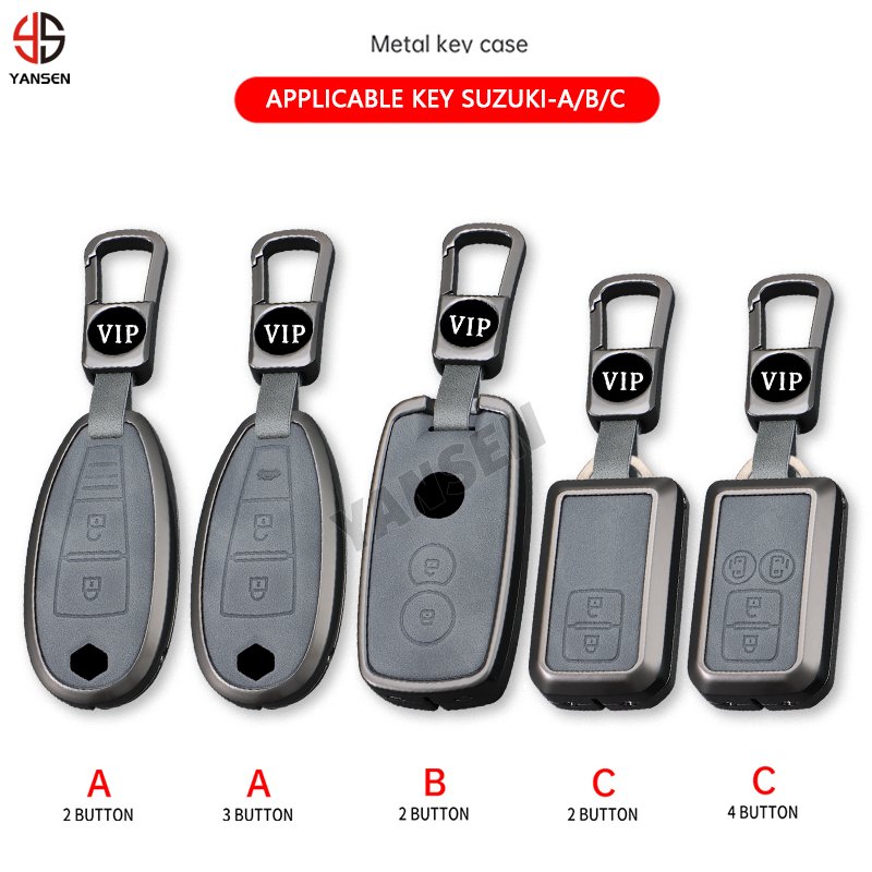 Zinc Alloy Car Key Cover Case For Suzuki Vitara Swift Ignis Kizashi SX4 Baleno Ertiga Samurai S-Cross Swift 2017 Wagon R