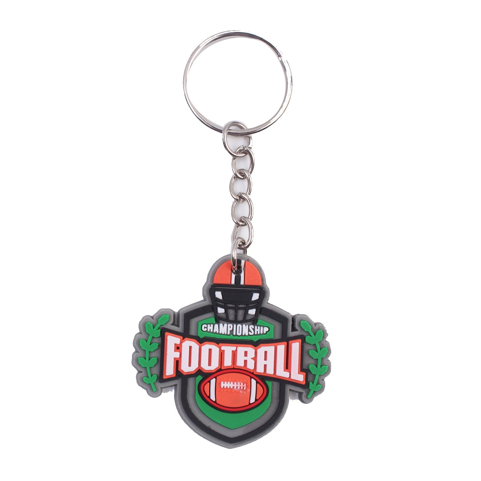2024 New Arrival Baseball America Football PVC 2D Key Chains Wholesale Promotion Sale Bag Accessories Custom LOGO Key chain Ring