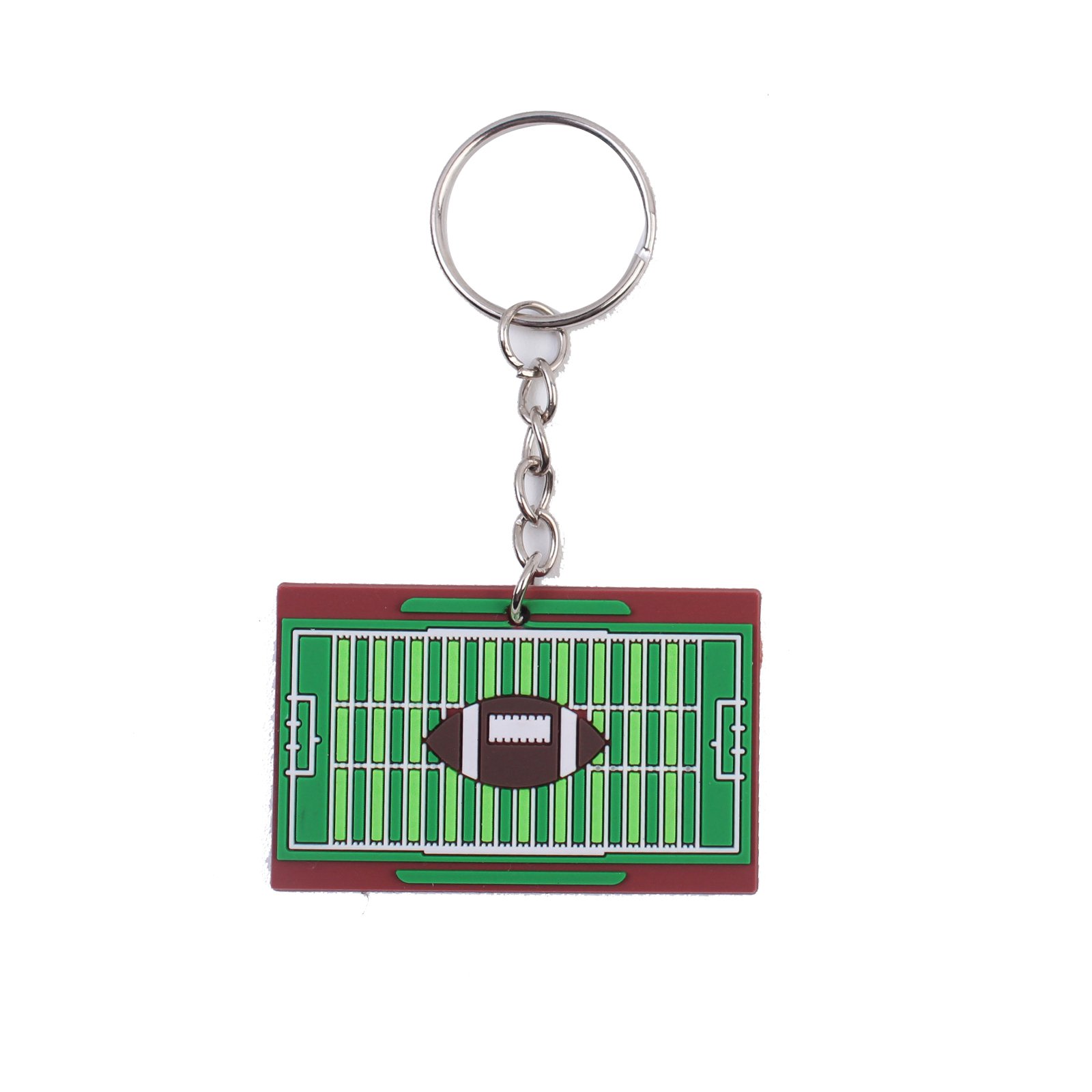 2024 New Arrival Baseball America Football PVC 2D Key Chains Wholesale Promotion Sale Bag Accessories Custom LOGO Key chain Ring