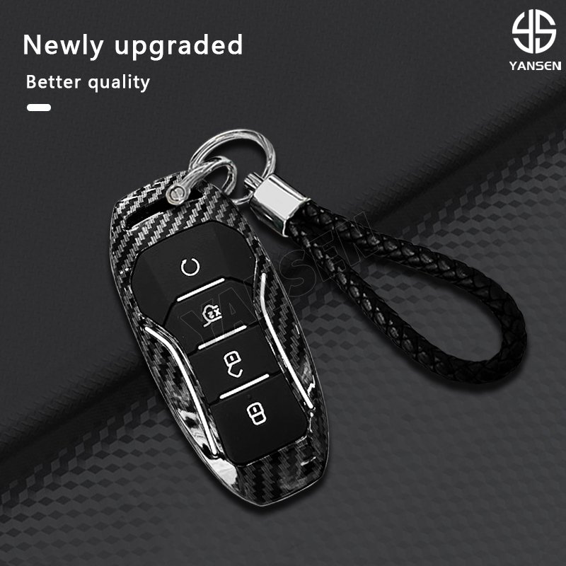 ABS Carbon fiber Remote Car Key For BYD Atto 3 Han EV Dolphin Song PRO Max Tang DM Yuan Dolphin E2 Qin PLUS Dmi Max Pro QIn Pro