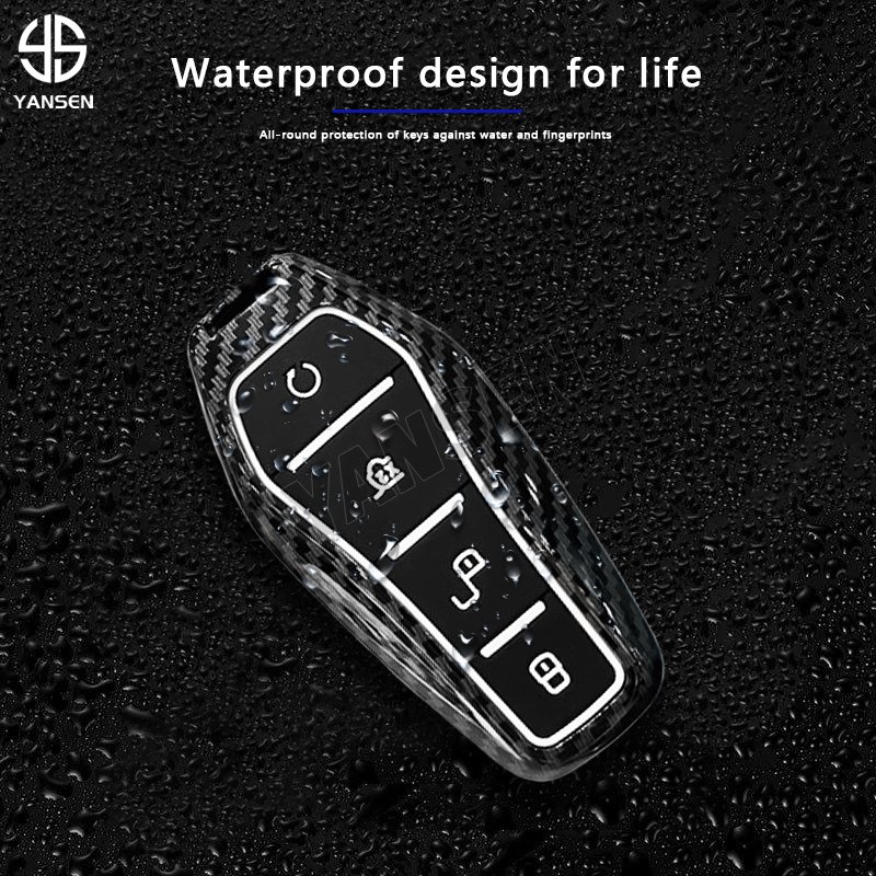 ABS Carbon fiber Remote Car Key For BYD Atto 3 Han EV Dolphin Song PRO Max Tang DM Yuan Dolphin E2 Qin PLUS Dmi Max Pro QIn Pro