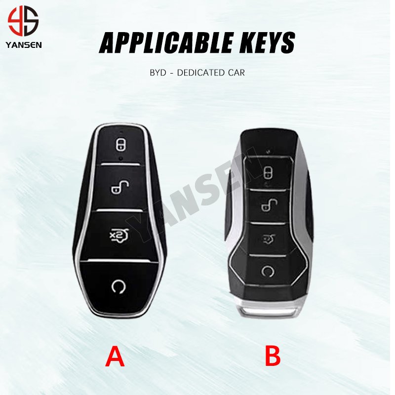 ABS Carbon fiber Remote Car Key For BYD Atto 3 Han EV Dolphin Song PRO Max Tang DM Yuan Dolphin E2 Qin PLUS Dmi Max Pro QIn Pro
