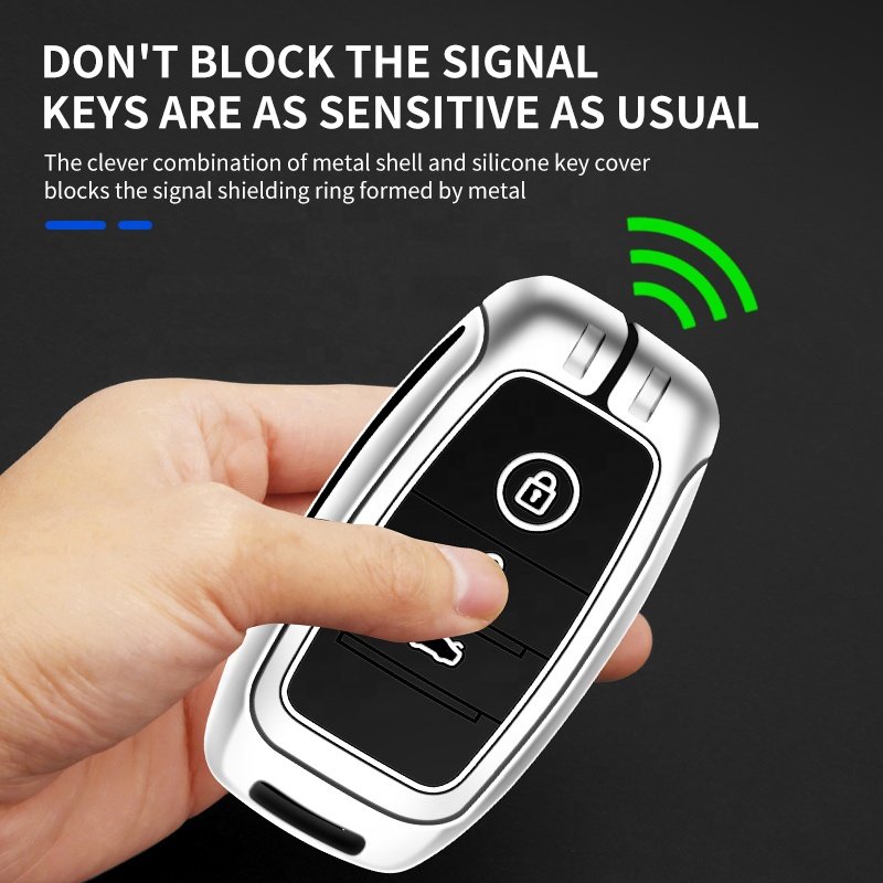 Luxury Metal Zinc Alloy Silicone Rubber Remote For Kia Sorento Seltos Car Key Cover